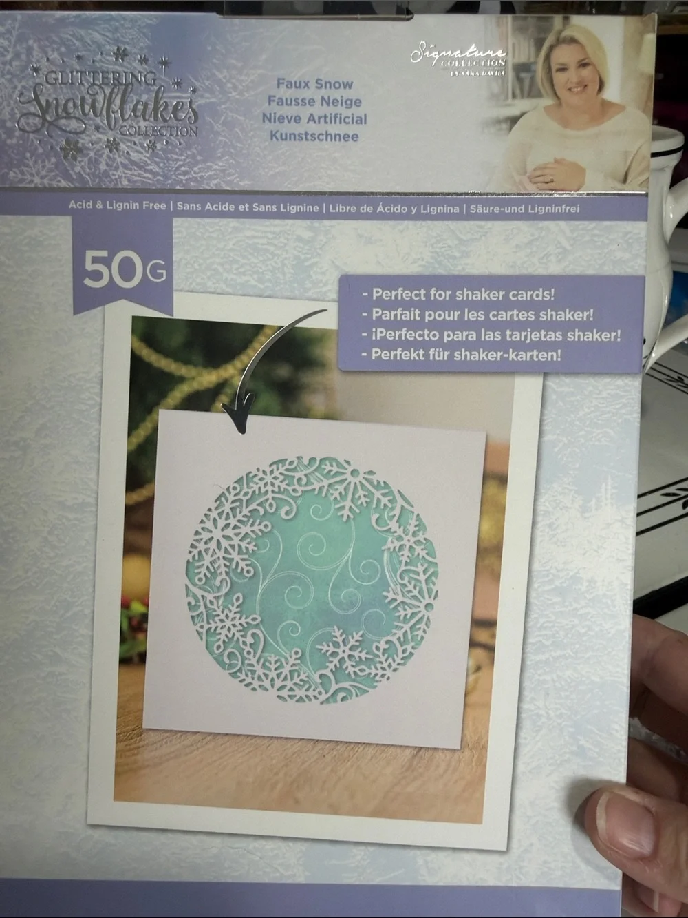 Crafters Companion Glittering Snowflakes Collection Faux Snow & Sequin Pack